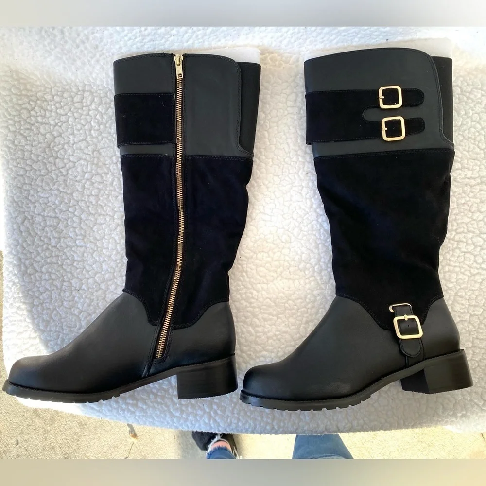Bella Vita Adriannii Black Mid Calf Riding Boots
